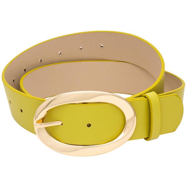 PLAIN OVAL BUCKLE BELT
