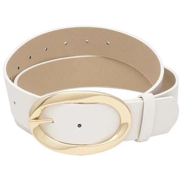 PLAIN OVAL BUCKLE BELT