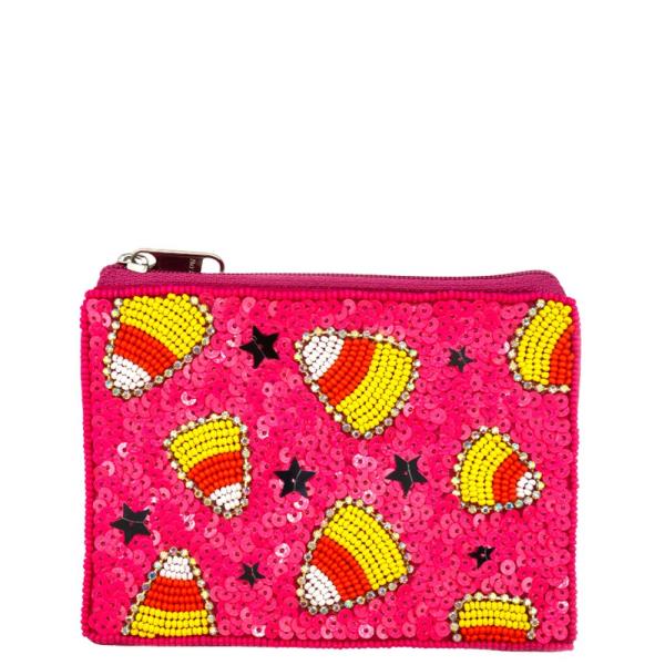 HALLOWEEN CANDY CORN COIN BAG