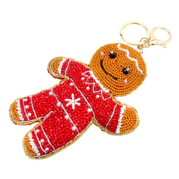 CHRISTMAS GINGERBREAD KEYCHAIN