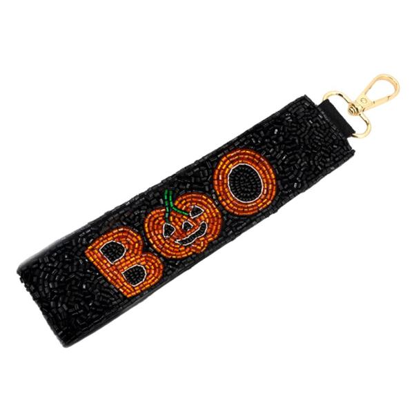 HALLOWEEN BOO HAND STRAP KEYCHAIN