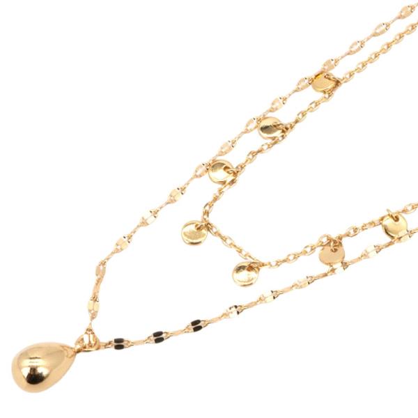 TEARDROP CHARM LAYERED NECKLACE