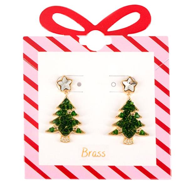 CHRISTMAS TREE EARRINGS
