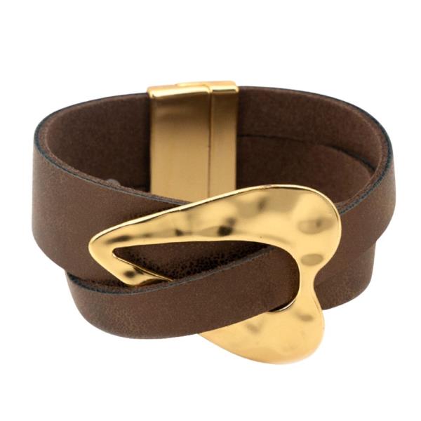 WIDE STRAP WITH HEART MAGNETIC BRACELET