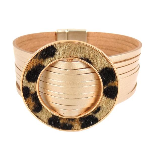 LAYERED RING DECOR BRACELET