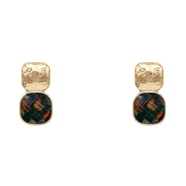 TORTOISE PATTERN EARRING
