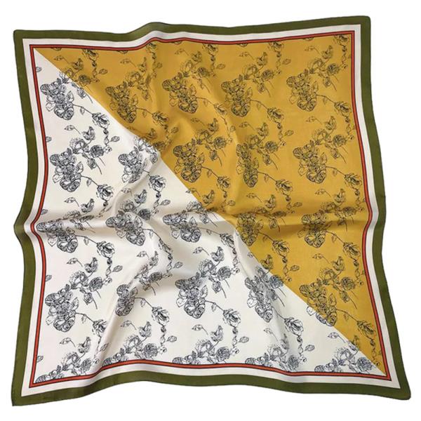 GOLDEN IVY OVERSIZED SILKY BANDANA