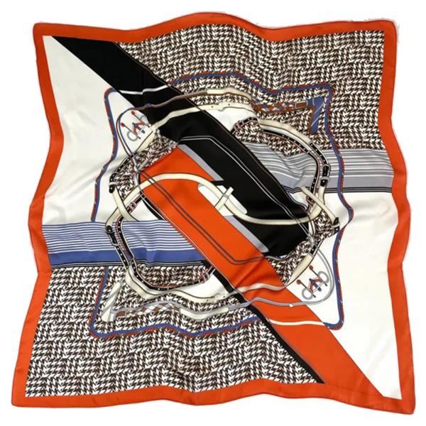 RED VINTAGE SQUARE LUXE SILKY BANDANA