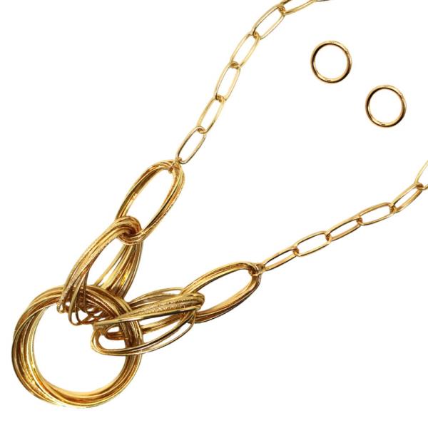 ROUND SHAPE CHAIN METAL NECKLACE