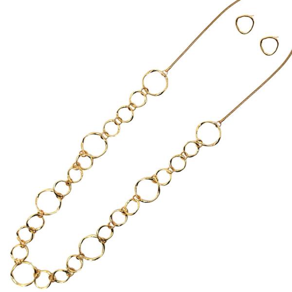 ROUND CHAIN LINK NECKLACE