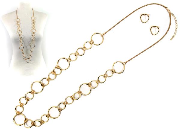 ROUND CHAIN LINK NECKLACE