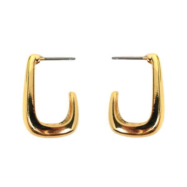 OPEN U SHAPE METAL EARRING