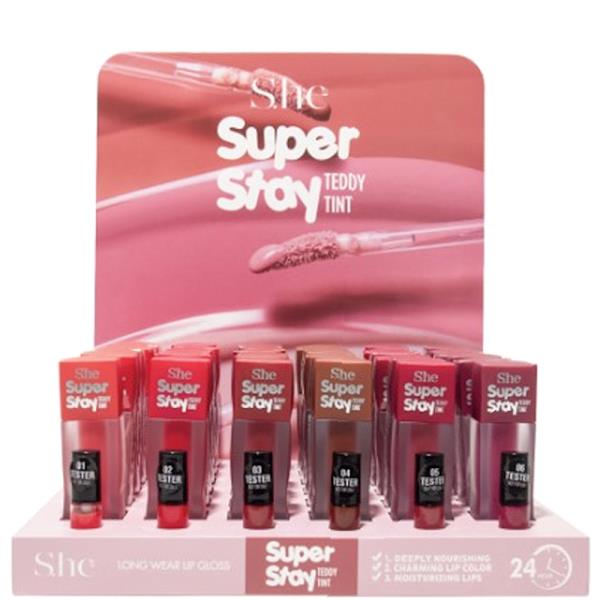 SHE MAKEUP SUPER STAY TEDDY TINT (36 UNITS)