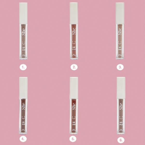 SHE MAKEUP GLOSSY LIP GLOSS (36 UNITS)