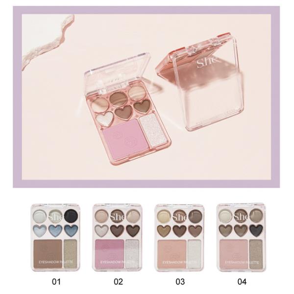 SHE MAKEUP CUTE CAT PAWS MIX PALETTE (24 UNITS)