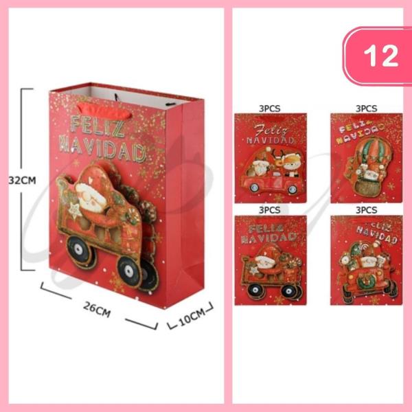 CHRISTMAS GIFT BAG (12 UNITS)