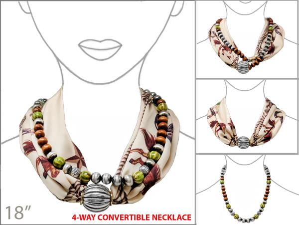 BEADED 4 WAY CONVERTIBLE NECKLACE
