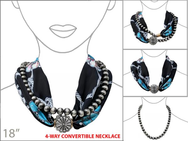 CONCHO 4 WAY CONVERTIBLE NECKLACE