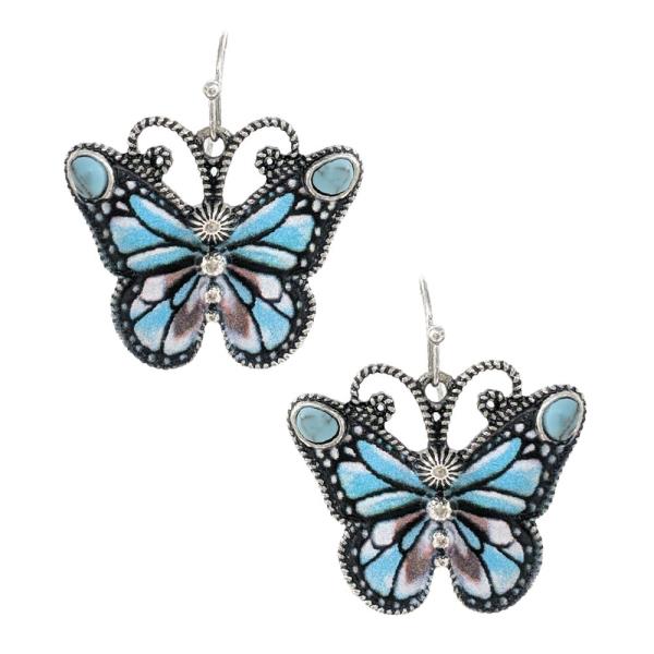 BUTTERFLY SHAPE DANGLE EARRING