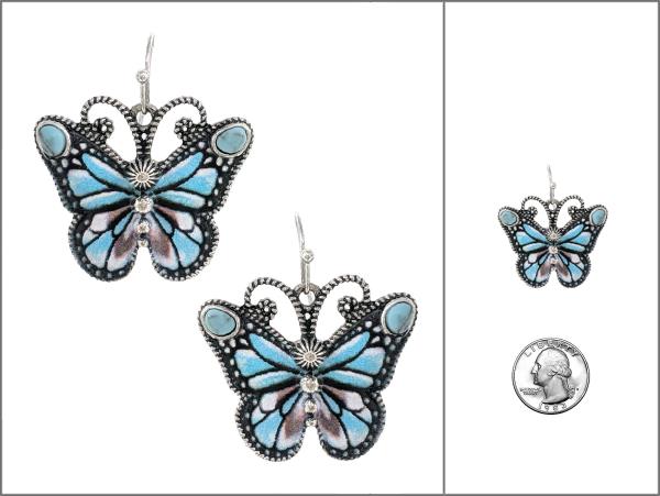BUTTERFLY SHAPE DANGLE EARRING