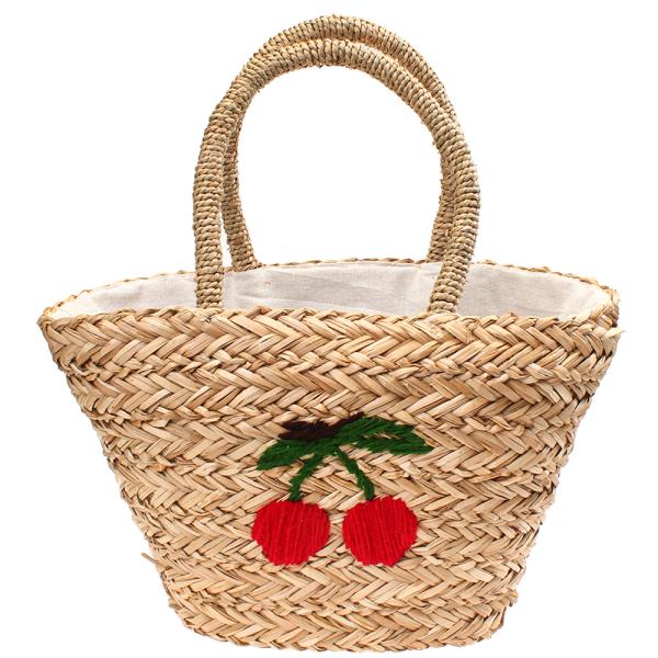 CHERRY STRAW BAG