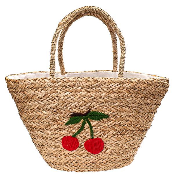 CHERRY STRAW BAG