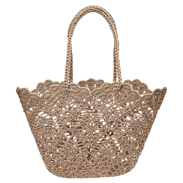 CROCHET STYLE SHOULDER BAG