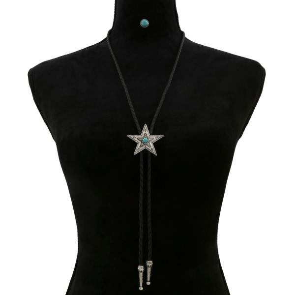 WESTERN STYLE STAR CORD NECKLACE