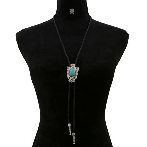 WESTERN STYLE EAGLE CORD NECKLACE