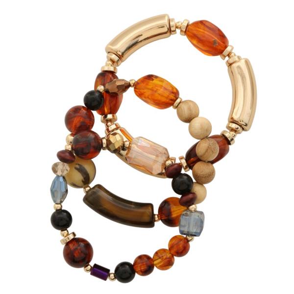 MIXED BEAD BRACELET SET