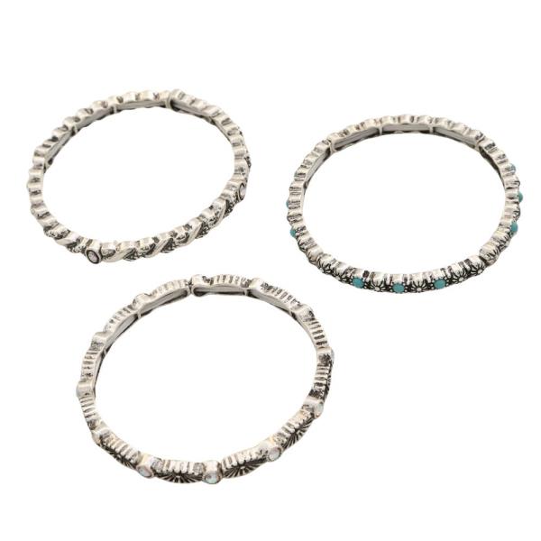 WESTERN METAL BRACELET SET