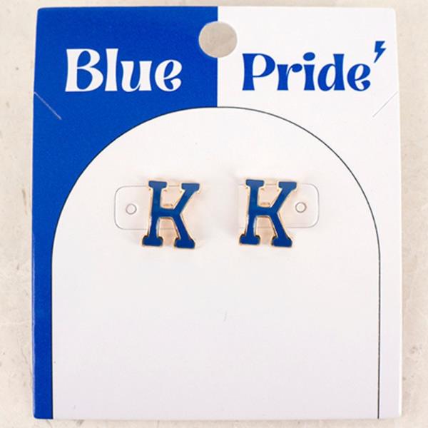 GAME DAY K STUD EARRING