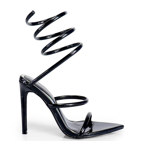 LEGWRAP POINTY SANDAL HEEL 12 PAIRS