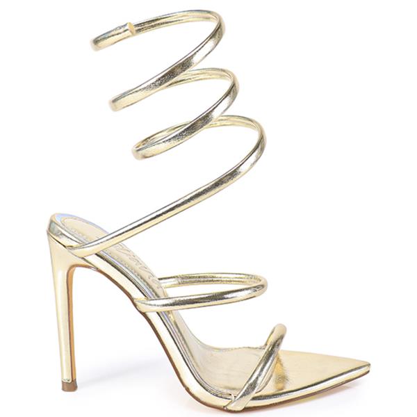 LEGWRAP POINTY SANDAL HEEL 12 PAIRS