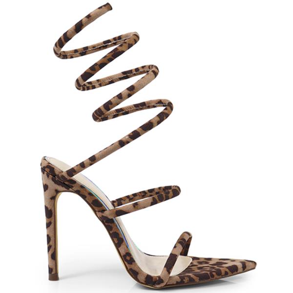 LEGWRAP POINTY SANDAL HEEL 12 PAIRS