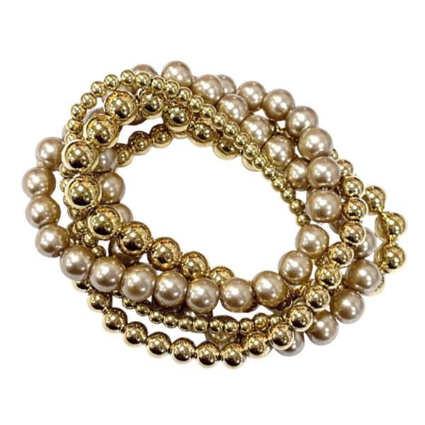 BALL BEADED BRACELET SET