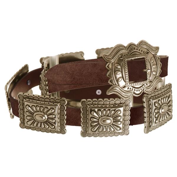 RECTANGLE CONCHO LINK BELT