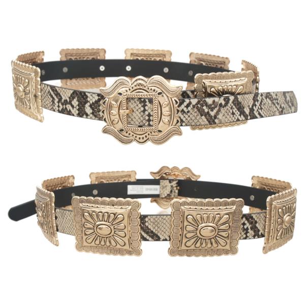 RECTANGLE CONCHO LINK BELT
