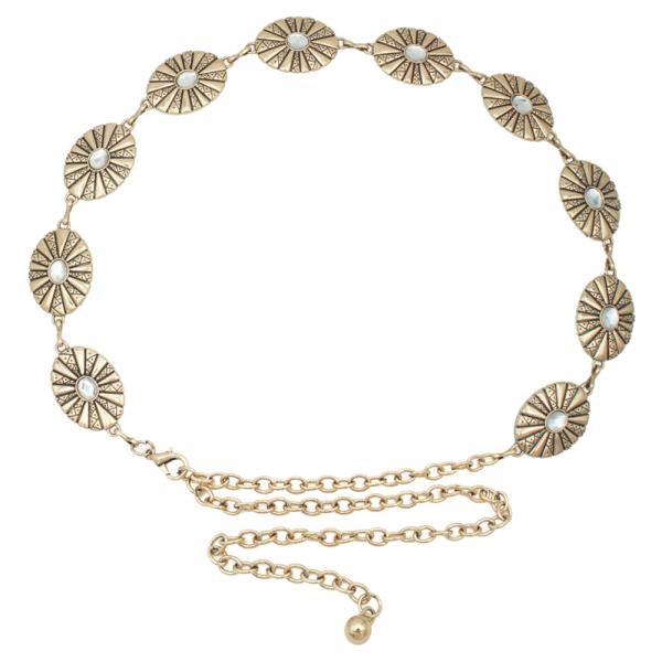 FLORA BLOOM TEAR CAB ACCENT CONCHO BELT