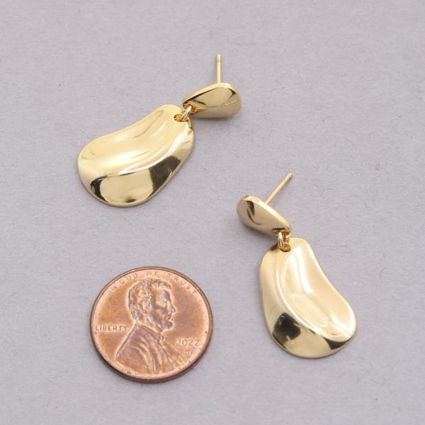 14K GOLD DIPPED METAL EARRING