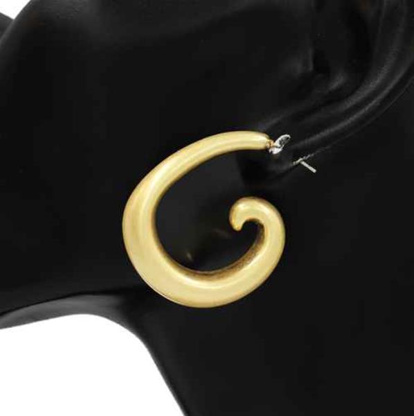 SWIRL METAL EARRING