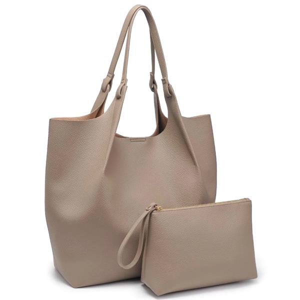 2IN1 SMOOTH MAEVE TOTE BAG W POUCH SET