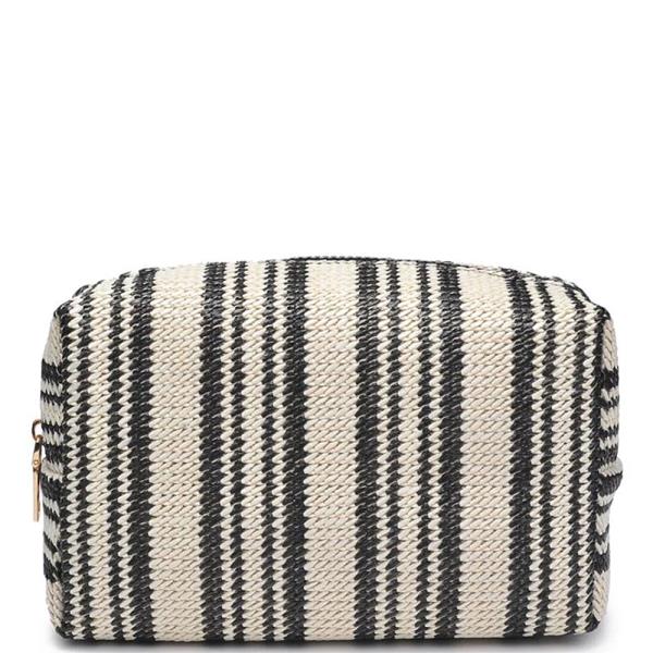VOYAGE STRIPE COSMETIC POUCH