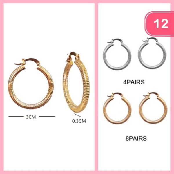 HOOP EARRING (12 UNITS)