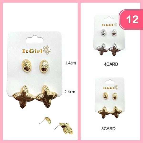 POST EARRING SET (12 UNITS)