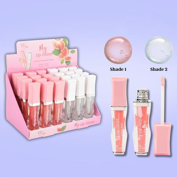 PX LOOK MY LIP GLOSS SHINY GLITTER MOISTURIZER (24 UNITS)