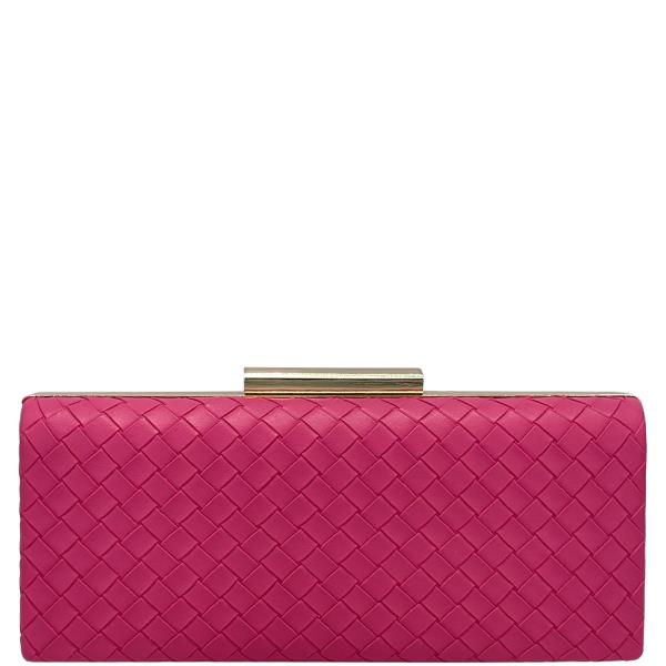 SMOOTH QUILT DESIGN EVENING CLUTCH BAG