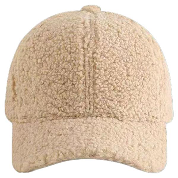 SHERPA FLEECE TEXTURED BASEBALL CAP HAT