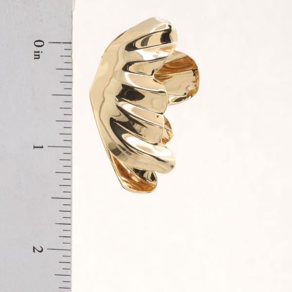 RUFFLE METAL EARRING