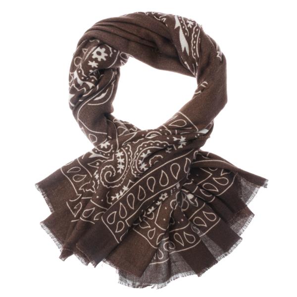 BANDANA PAISLEY PRINT OBLONG SCARF
